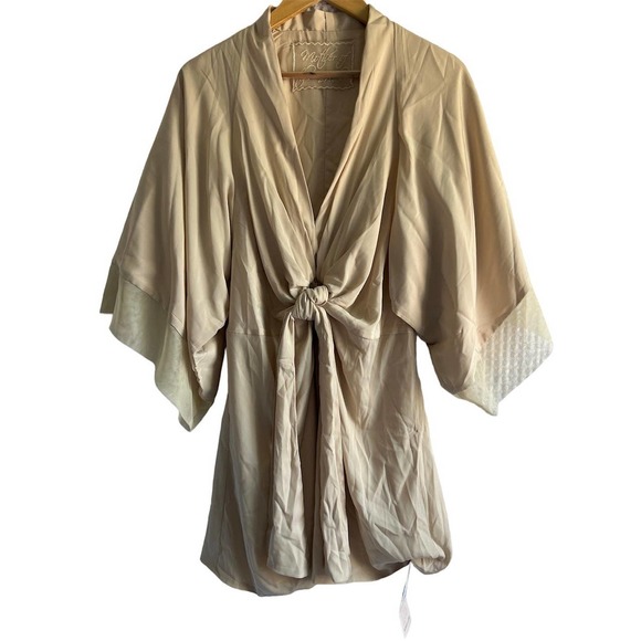 Robed With Love Womens Size S/M Kristy Kimono Champaign Robe NEW - Picture 5 of 7